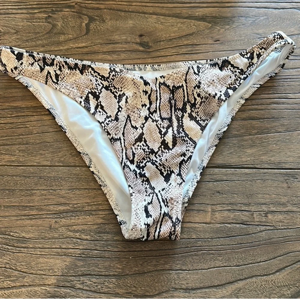 SHADE & SHORE Bikini‎ Animal Print 32B/Medium - Picture 3 of 7